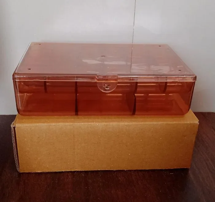 12829 2 LAYER ACRYLIC JEWELRY STORAGE BOX  BIG CASE MAKEUP VANITY BOX (1 PC / 30 COMPARTMENT) by DeoDap