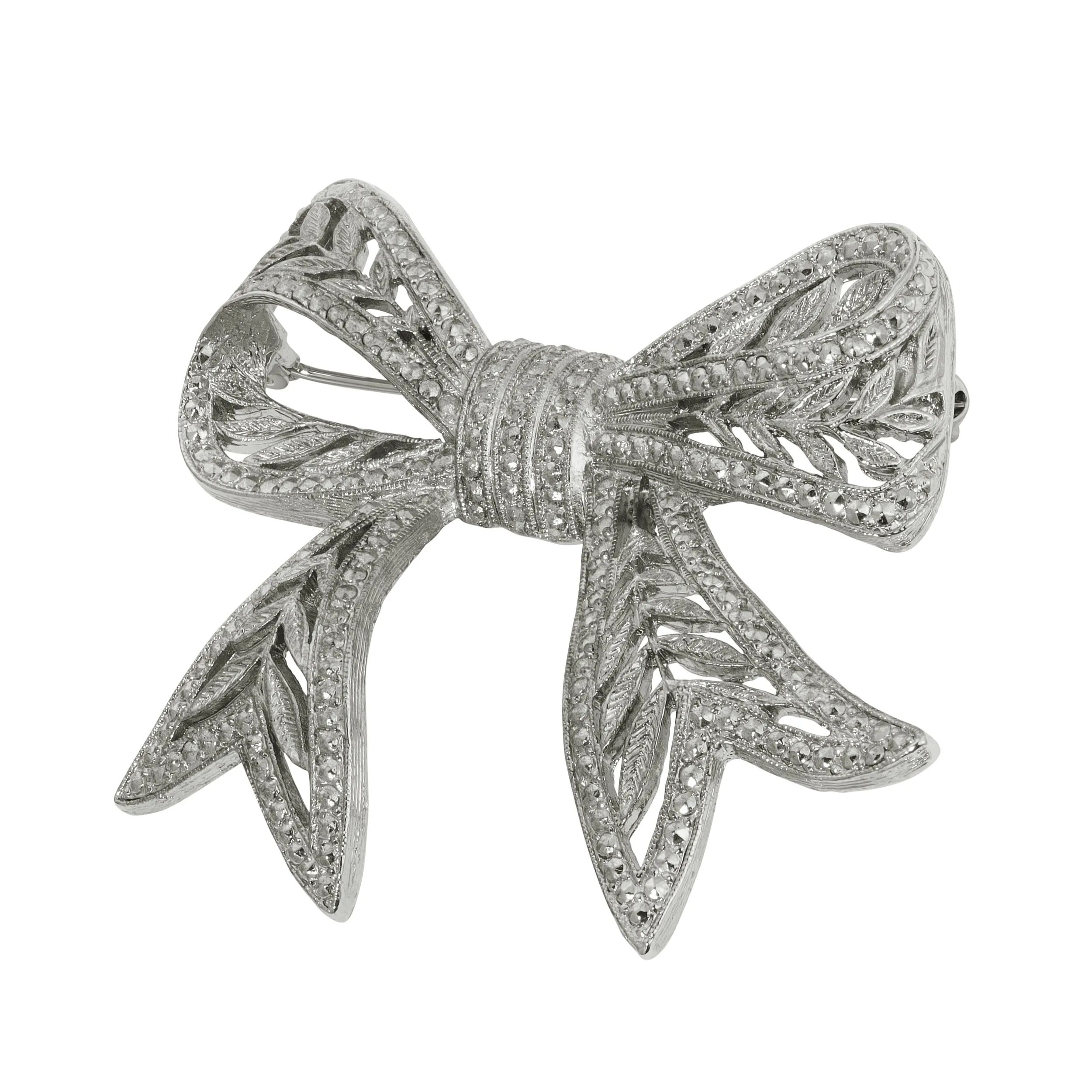 1928 Jewelry Deco Bow Pin