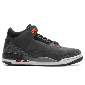 Air Jordan 3 Retro 'Fear' - Night Stadium/Total Orange/Black