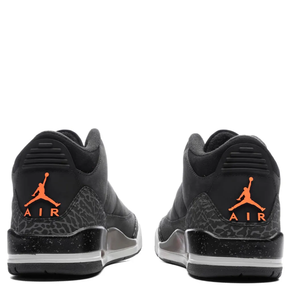 Air Jordan 3 Retro 'Fear' - Night Stadium/Total Orange/Black