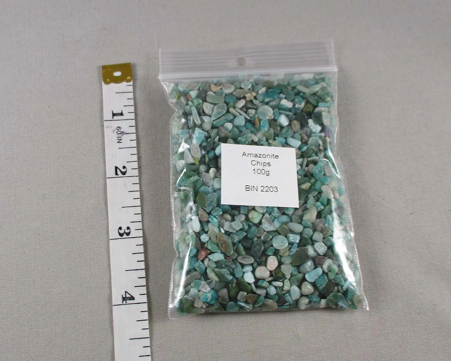 Amazonite Stone Chips 100g - Undrilled (G041-1)