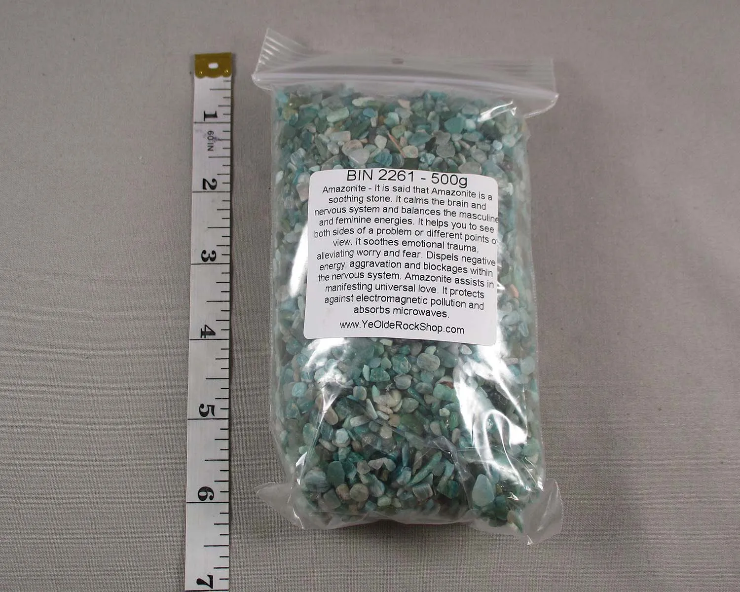 Amazonite Stone Chips 100g - Undrilled (G041-1)