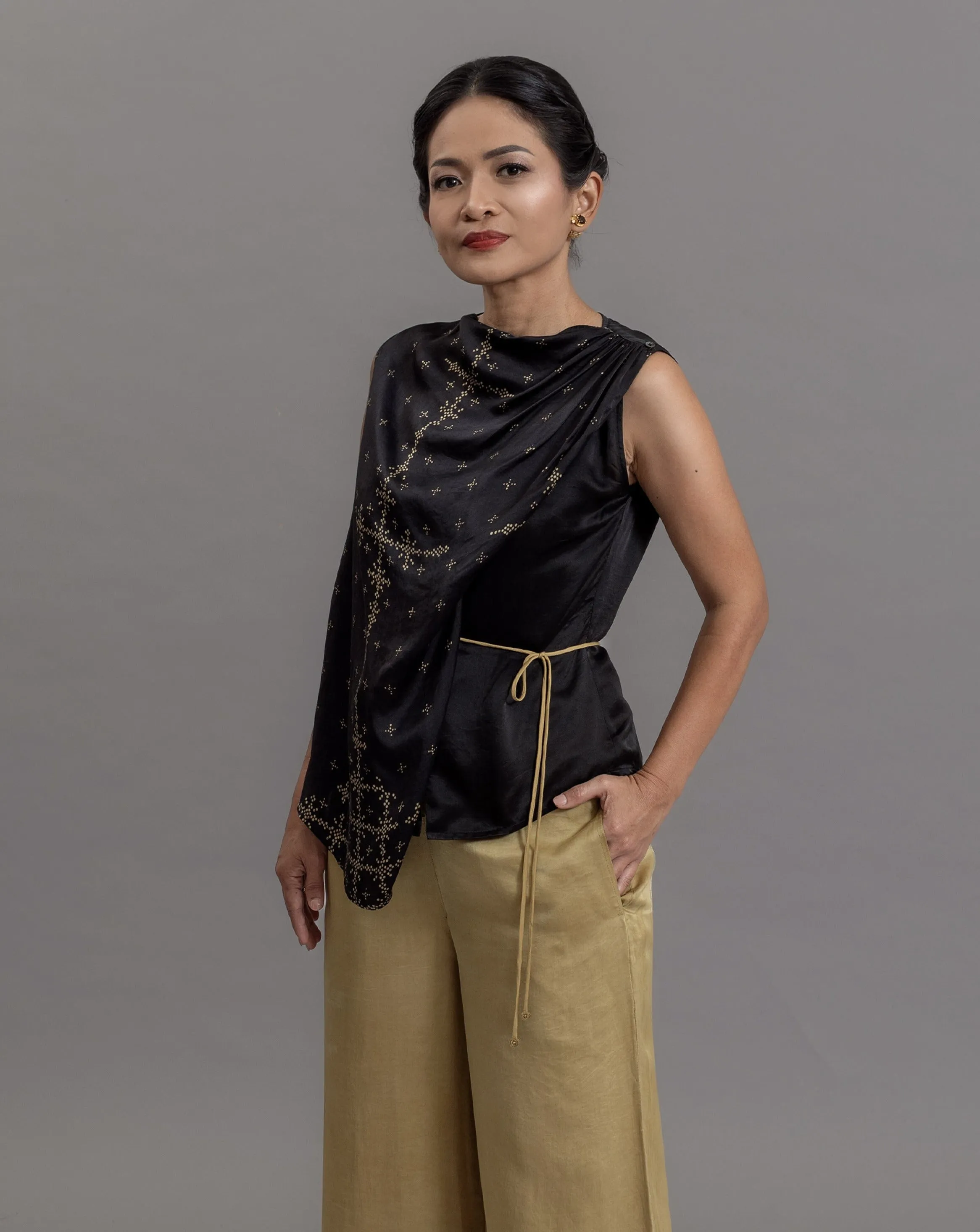 ANGKASA - Draped Ribbon Top