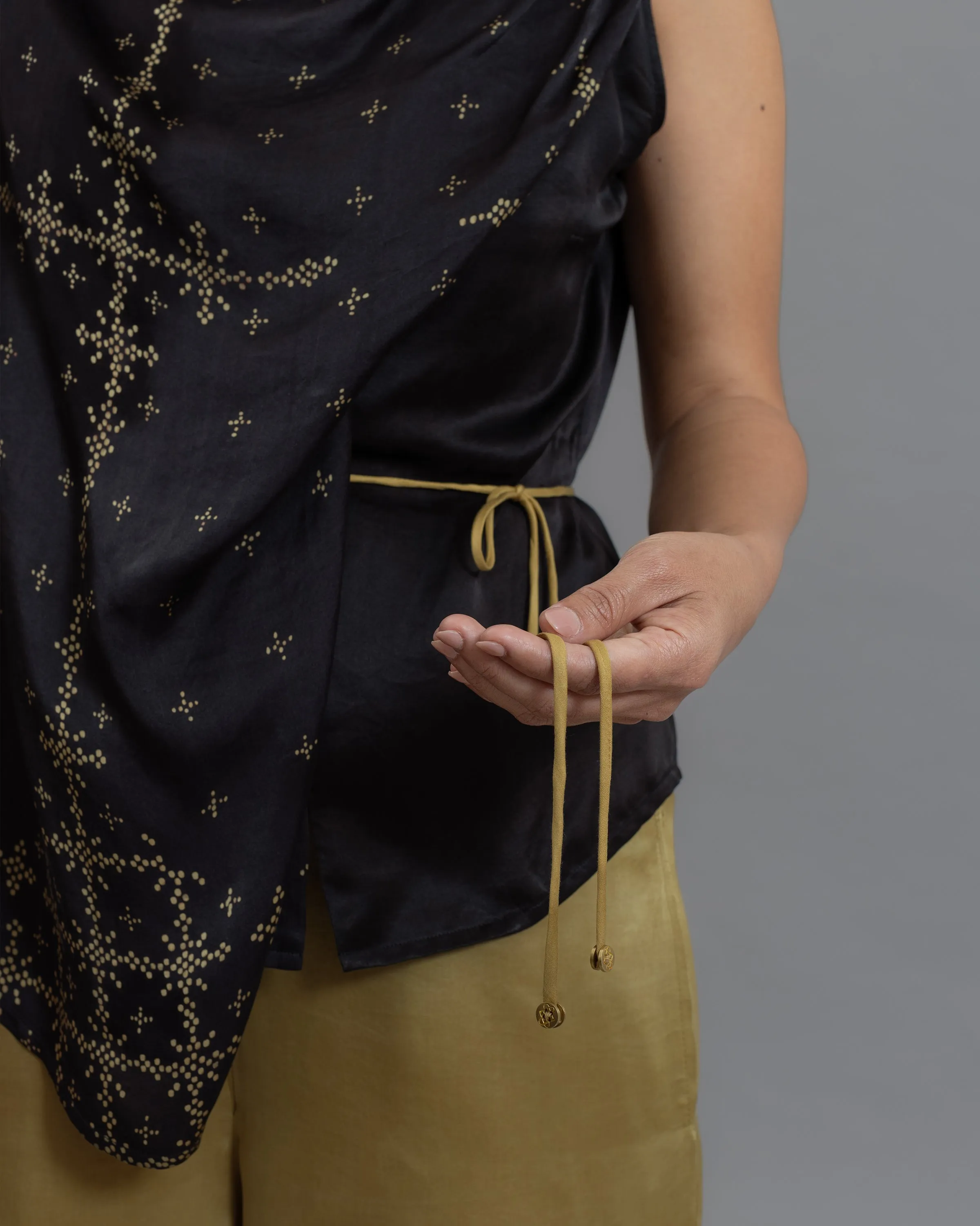 ANGKASA - Draped Ribbon Top