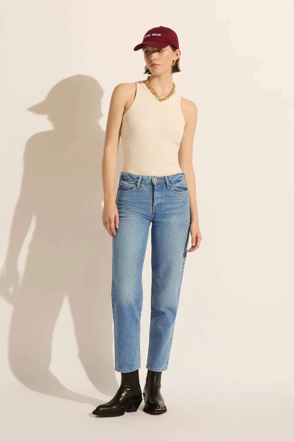 Athina Mid Rise Boyfriend Jean - Former