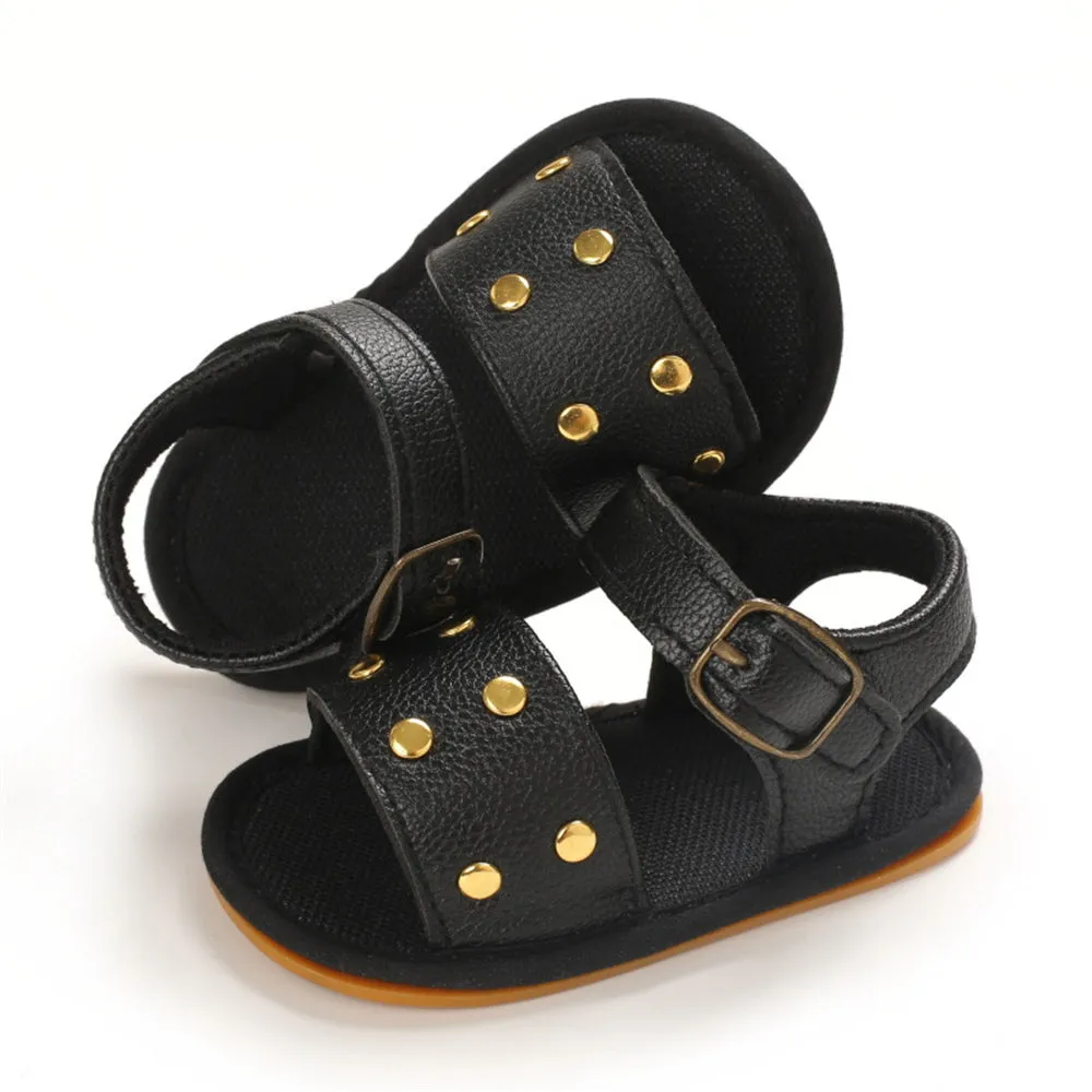 Baby Girls Buckle PU Sandals Infant Shoes Baby Shoe Wholesale