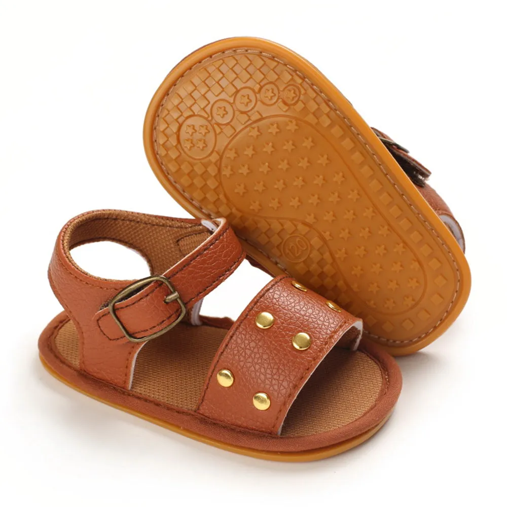 Baby Girls Buckle PU Sandals Infant Shoes Baby Shoe Wholesale