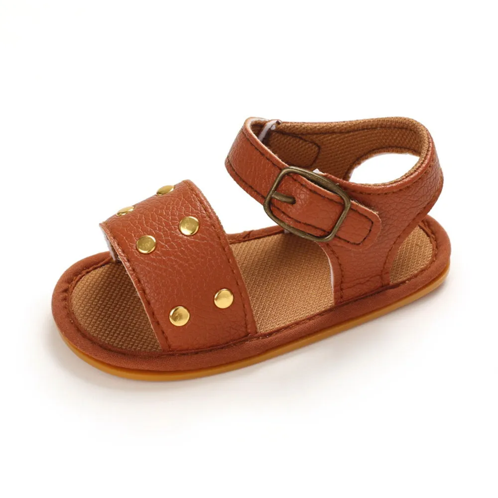 Baby Girls Buckle PU Sandals Infant Shoes Baby Shoe Wholesale