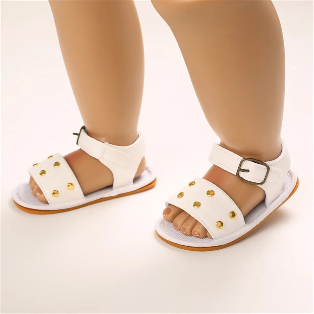 Baby Girls Buckle PU Sandals Infant Shoes Baby Shoe Wholesale