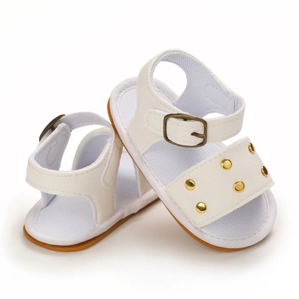 Baby Girls Buckle PU Sandals Infant Shoes Baby Shoe Wholesale