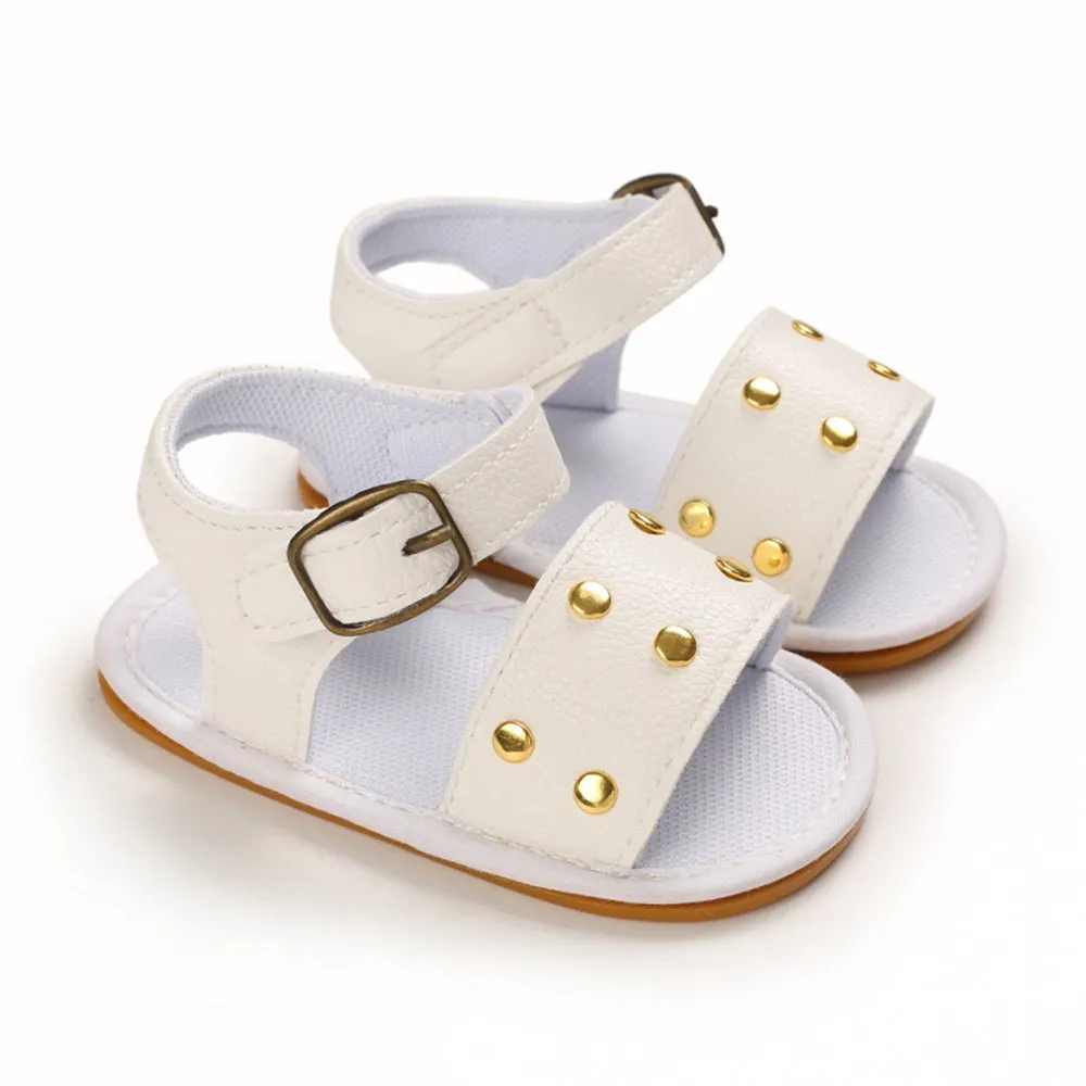 Baby Girls Buckle PU Sandals Infant Shoes Baby Shoe Wholesale