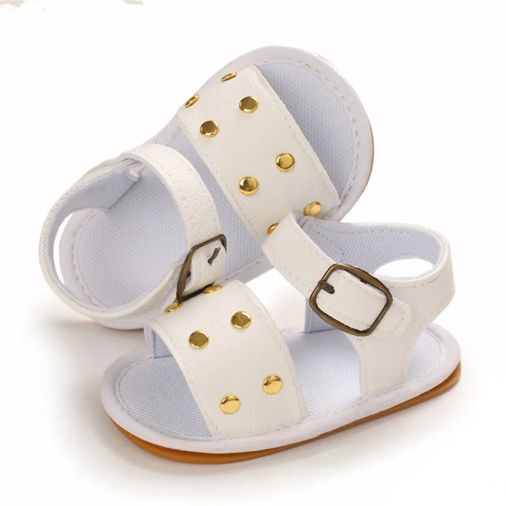 Baby Girls Buckle PU Sandals Infant Shoes Baby Shoe Wholesale