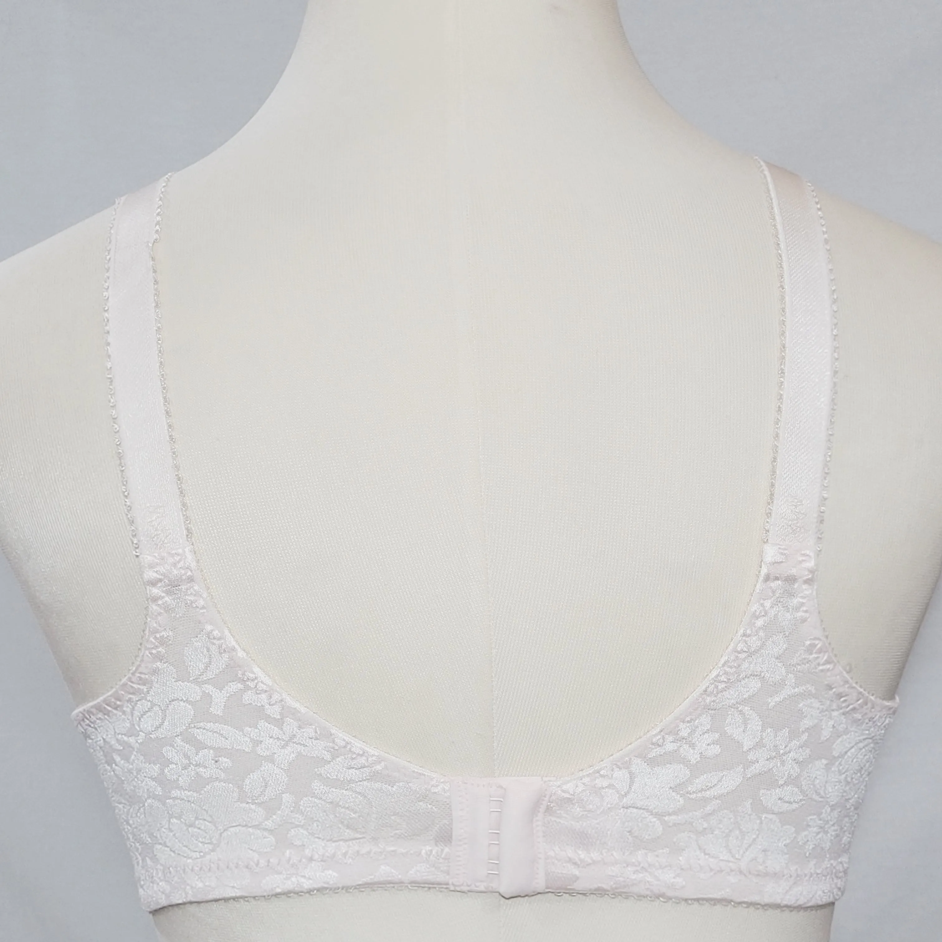 Bali 3372 Double Support Lace Wirefree Bra 36B Pink NWT