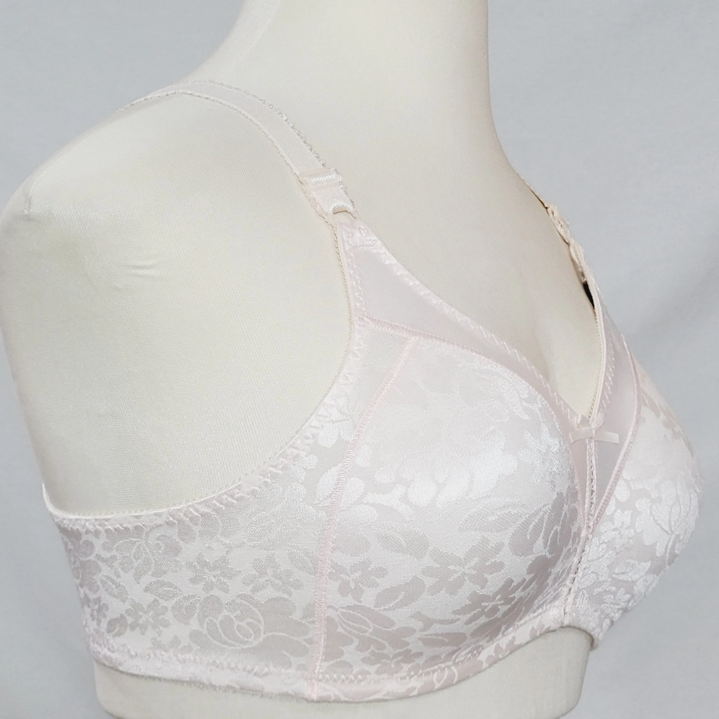 Bali 3372 Double Support Lace Wirefree Bra 36B Pink NWT