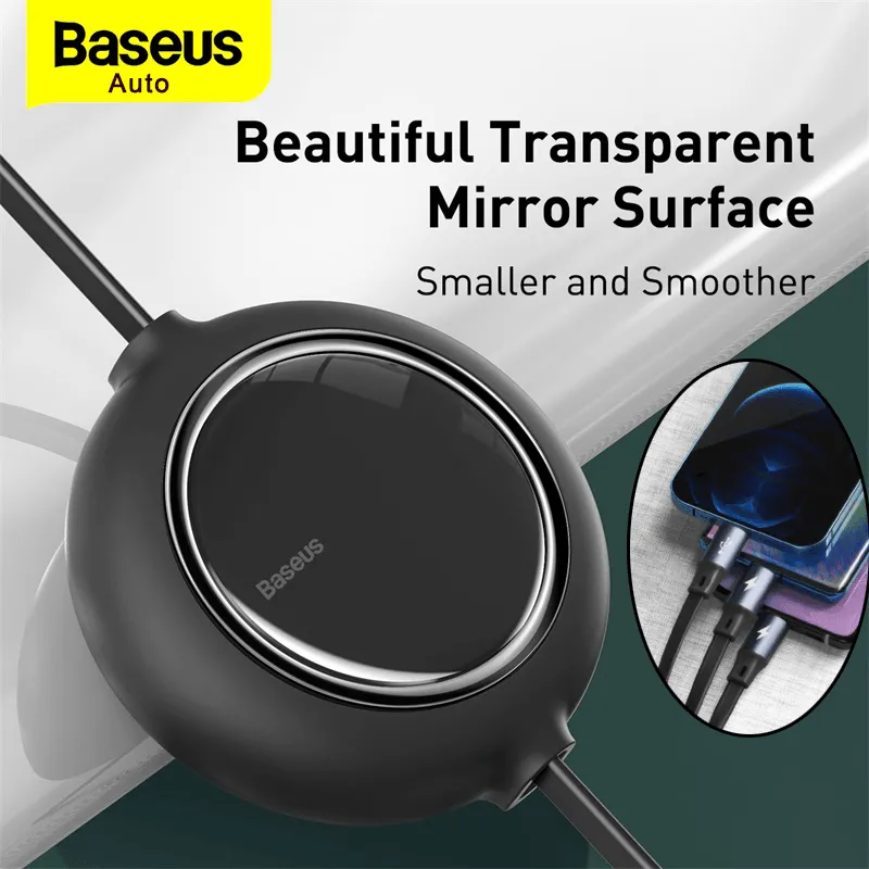 Baseus One For Three Fast Charging Retractable Cable