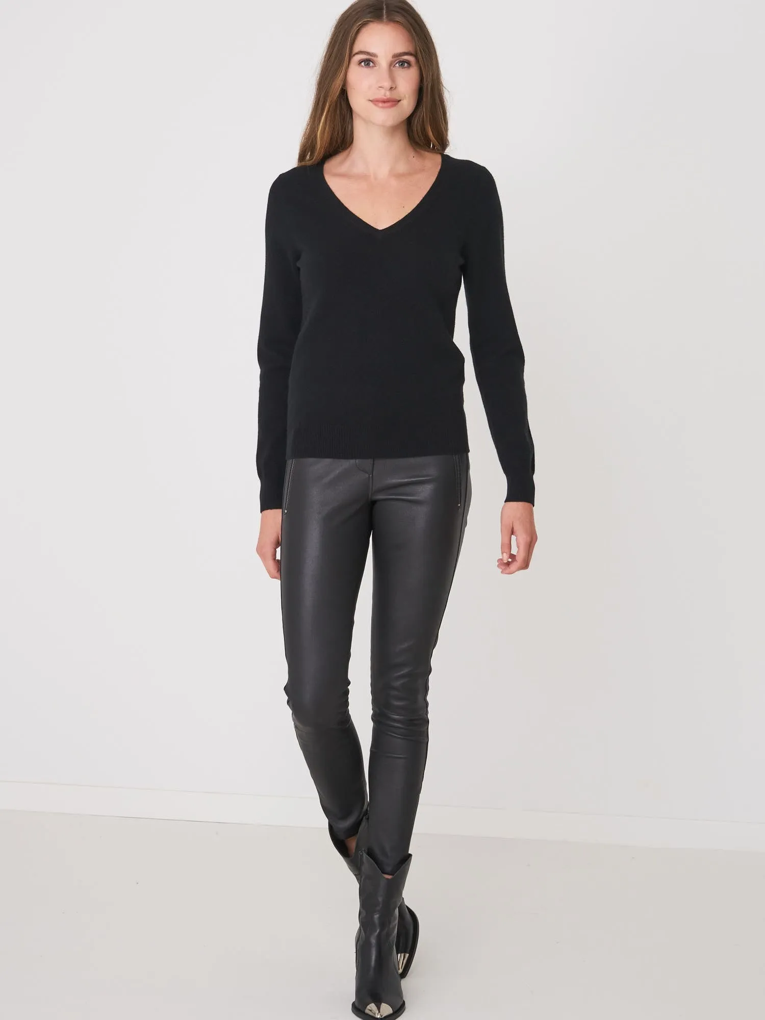 Black Organic Cashmere Sweater