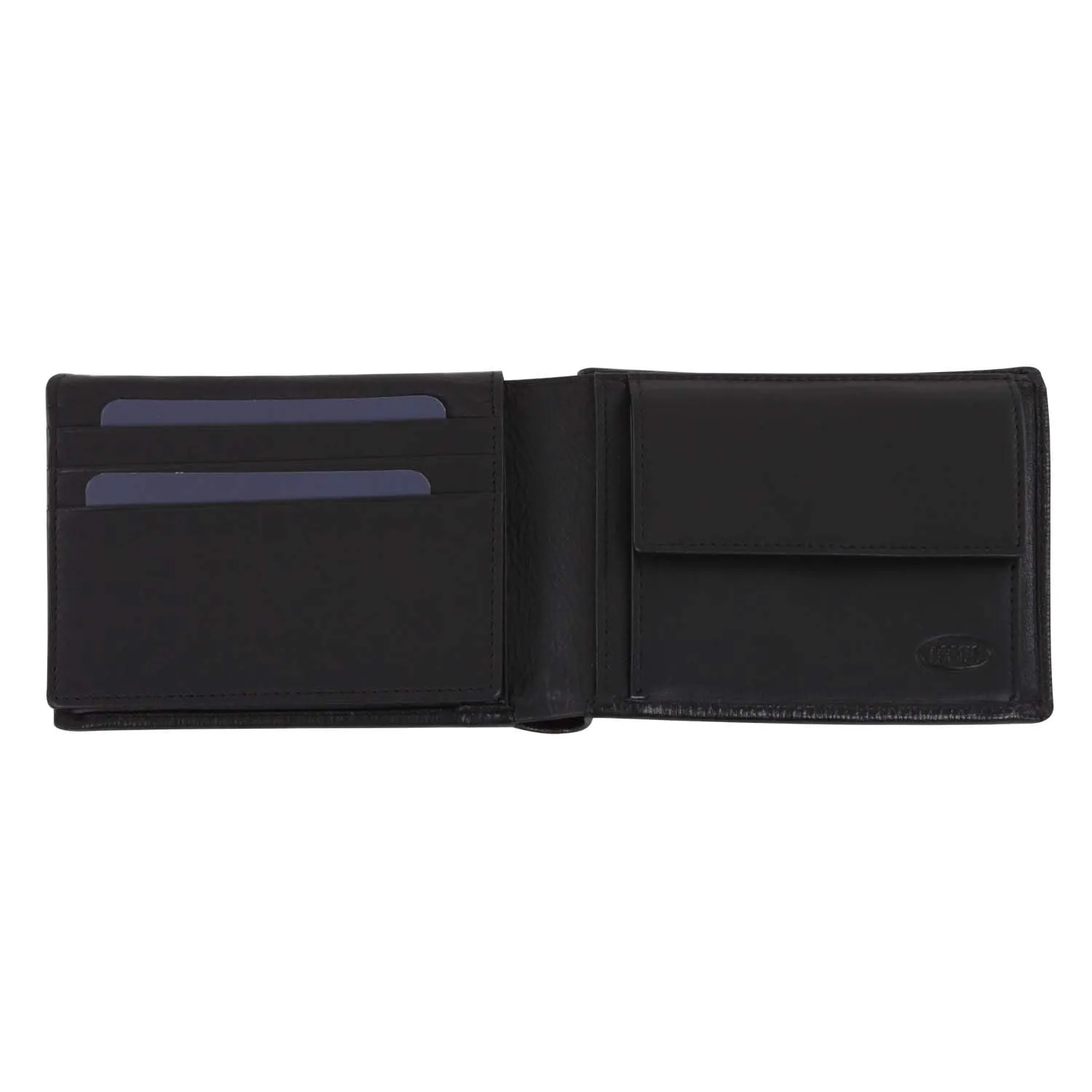 Bric's Men's Gran Sasso Saffiano Leather Wallet with Transparent Flap