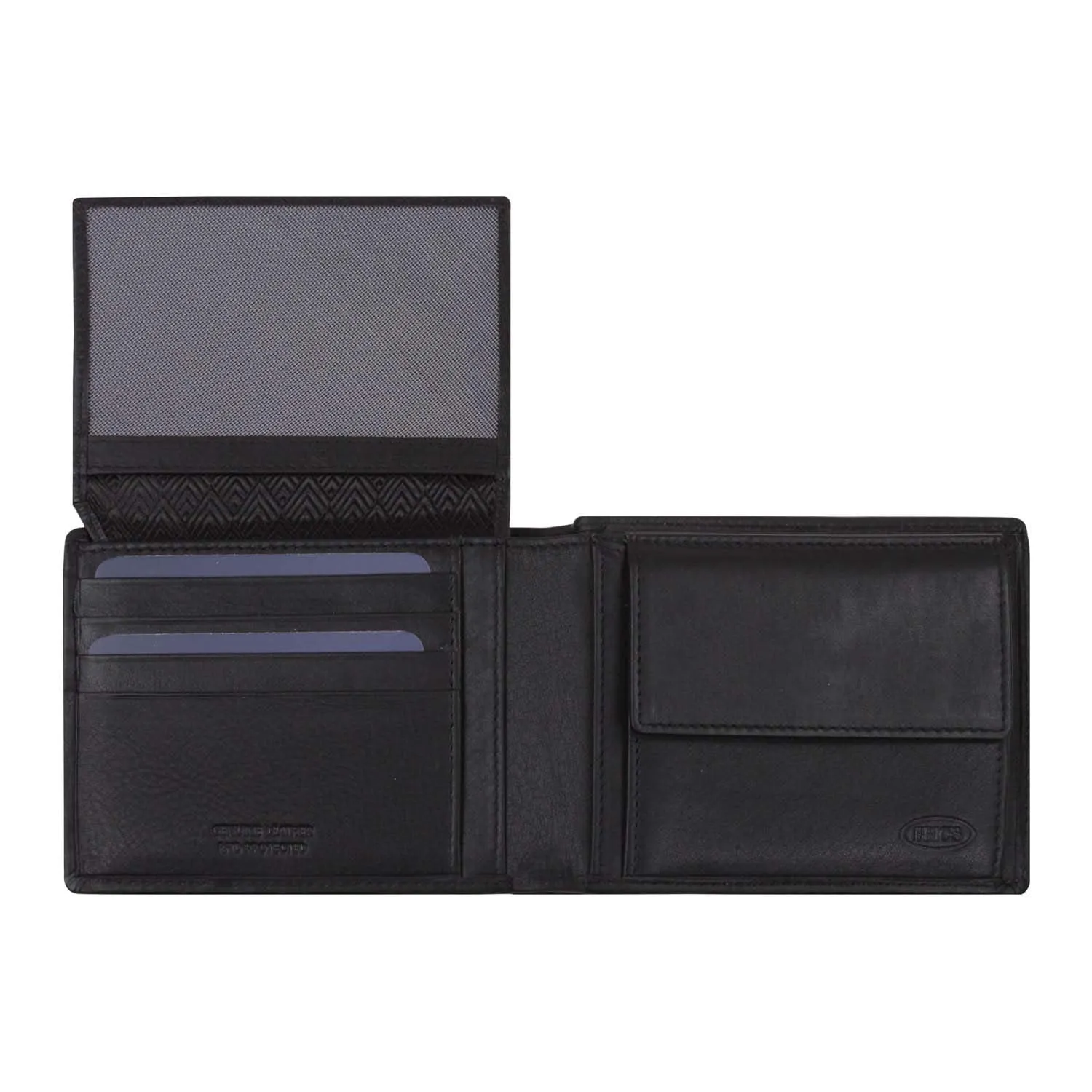 Bric's Men's Gran Sasso Saffiano Leather Wallet with Transparent Flap