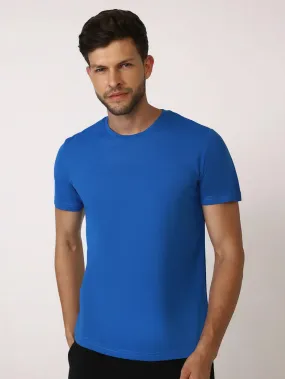 Budoc Round Neck Half Sleeve Solid Regular fit Polyester T-shirt for Men Comfortable Breathable Fabric Stretchable for Everyday Use Ideal for Yoga Training Gym Running or Performance