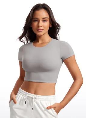 Butterluxe Double Lined Cropped Short Sleeves