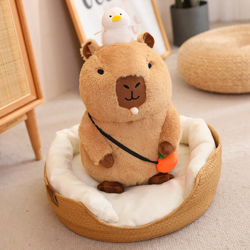 Capybara with Duck Plush Toy