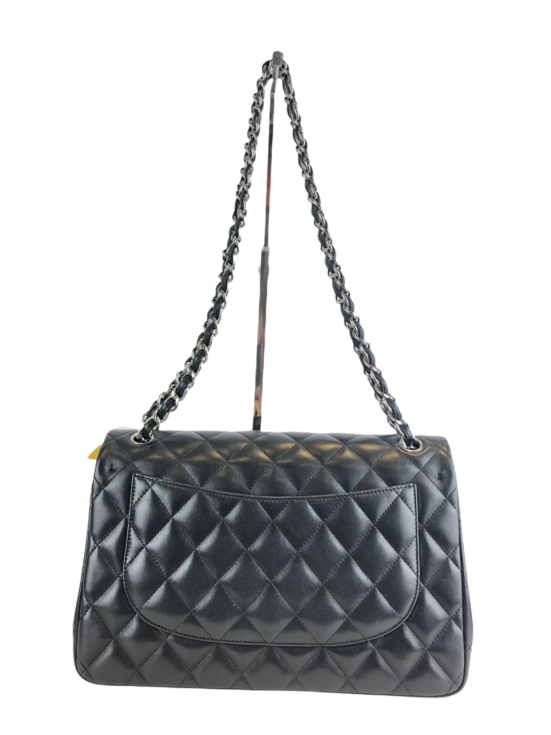 Chanel Black Lambskin Classic ‘Jumbo’ Double Flap