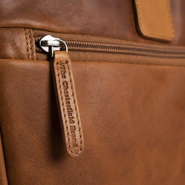 Chesterfield 15" Laptop Bag  - Seth | Cognac