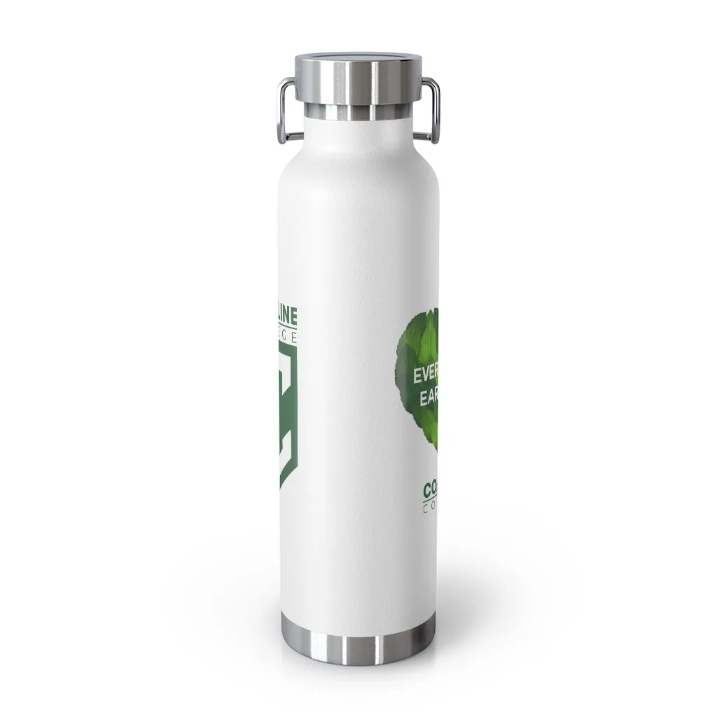 Coastline "Earth Day is Every Day" Copper Vacuum Insulated Bottle, 22oz