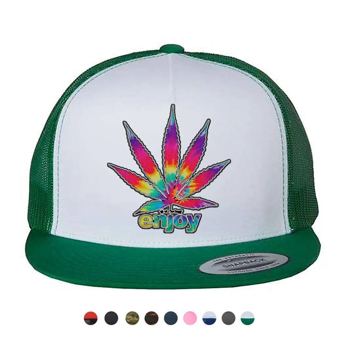 Enjoy Tie Dye Snapback Hat