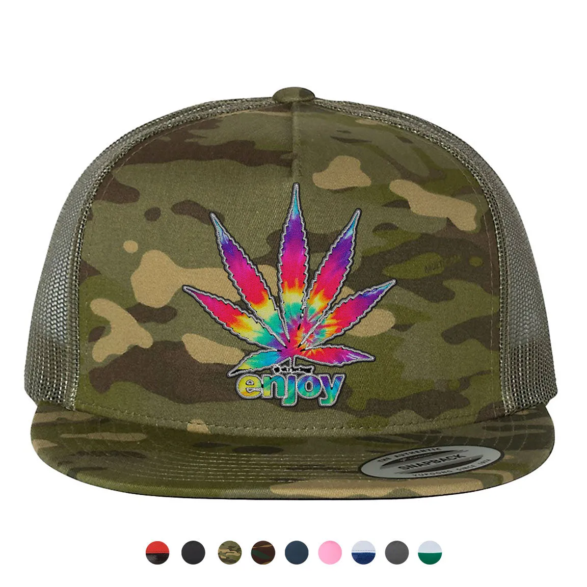 Enjoy Tie Dye Snapback Hat