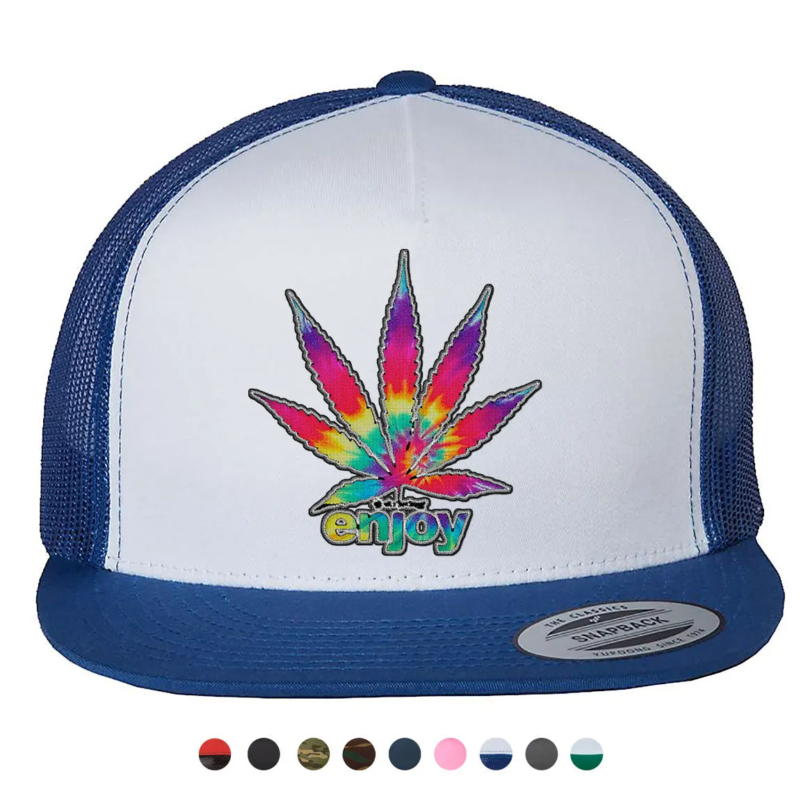 Enjoy Tie Dye Snapback Hat