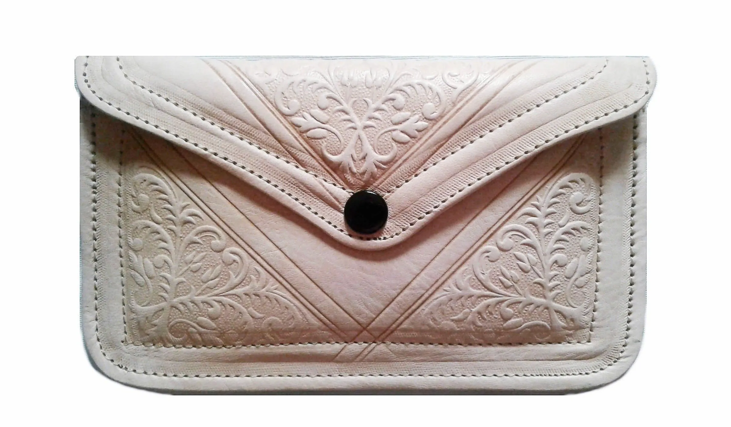 Envelope Leather Purse - Natural