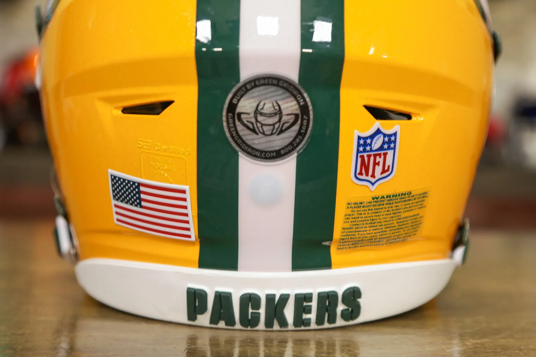 Green Bay Packers Riddell SpeedFlex Helmet - GG Edition 00261