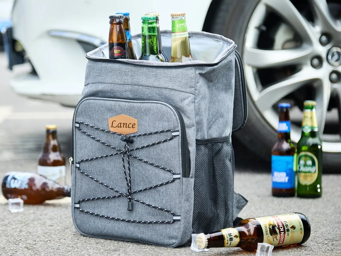 Groomsmen Cooler Backpack, Personalized Cooler Bag For Men