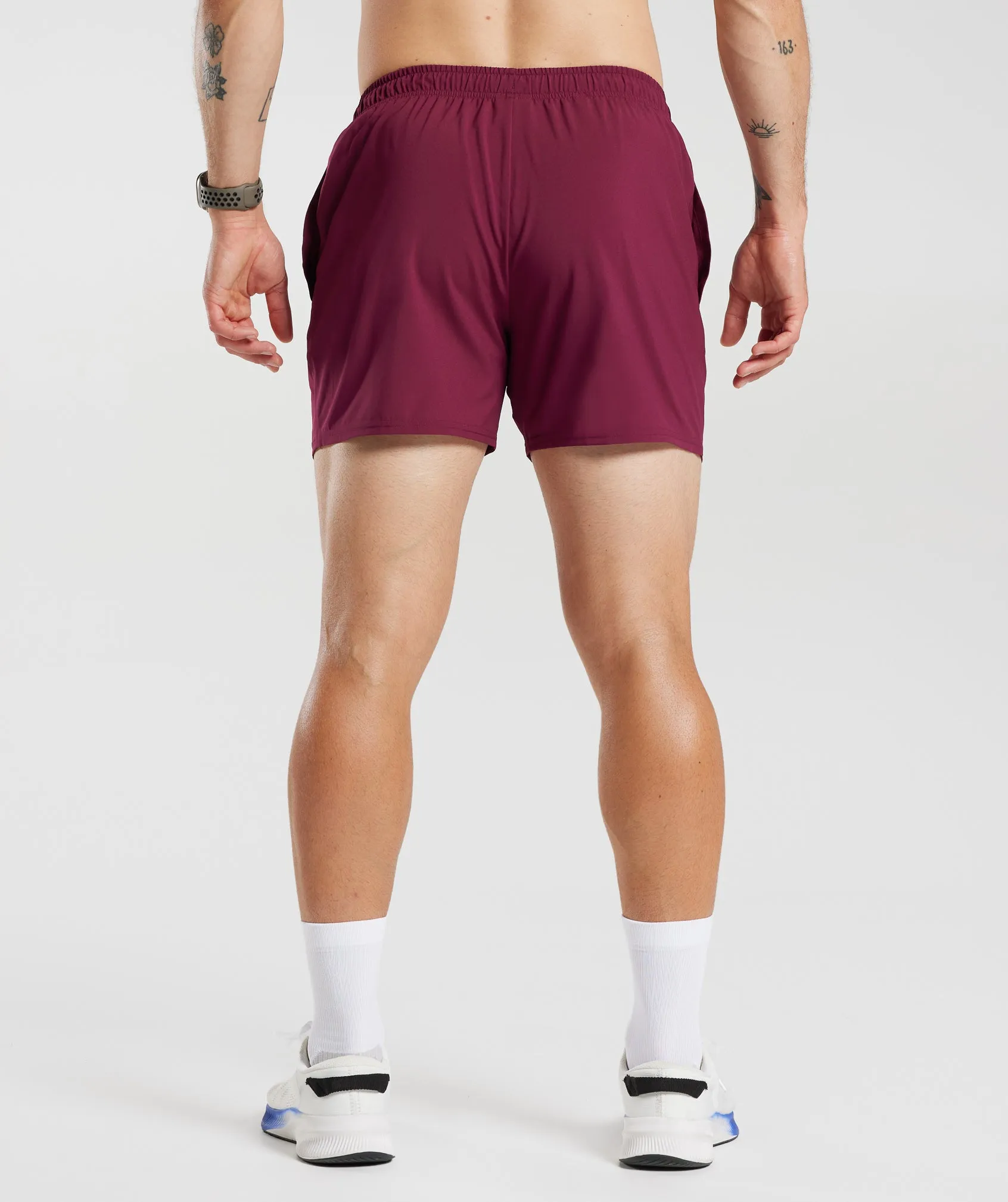 Gymshark Arrival 5" Shorts - Plum Pink