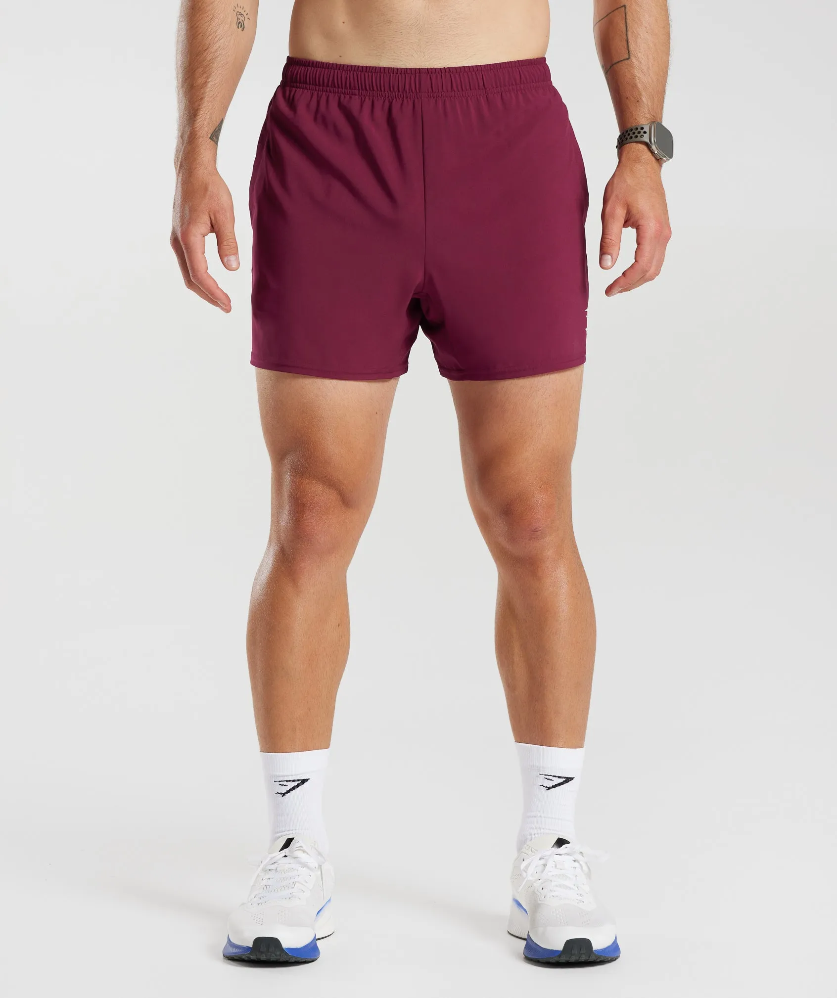 Gymshark Arrival 5" Shorts - Plum Pink