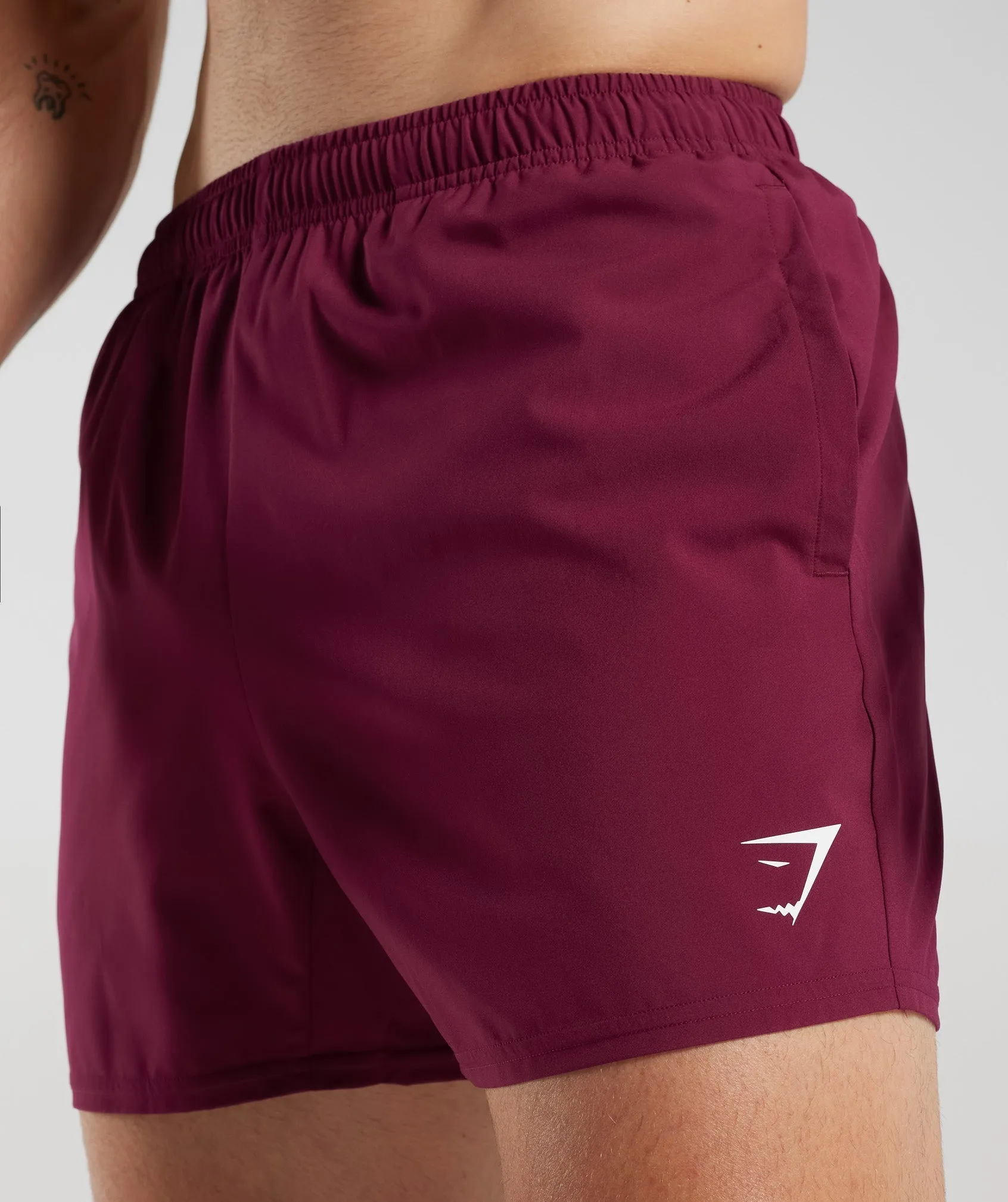 Gymshark Arrival 5" Shorts - Plum Pink