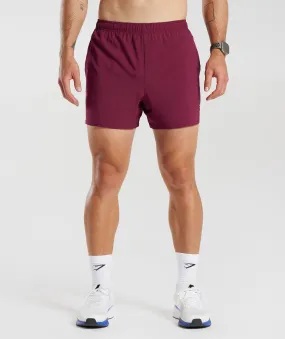 Gymshark Arrival 5" Shorts - Plum Pink