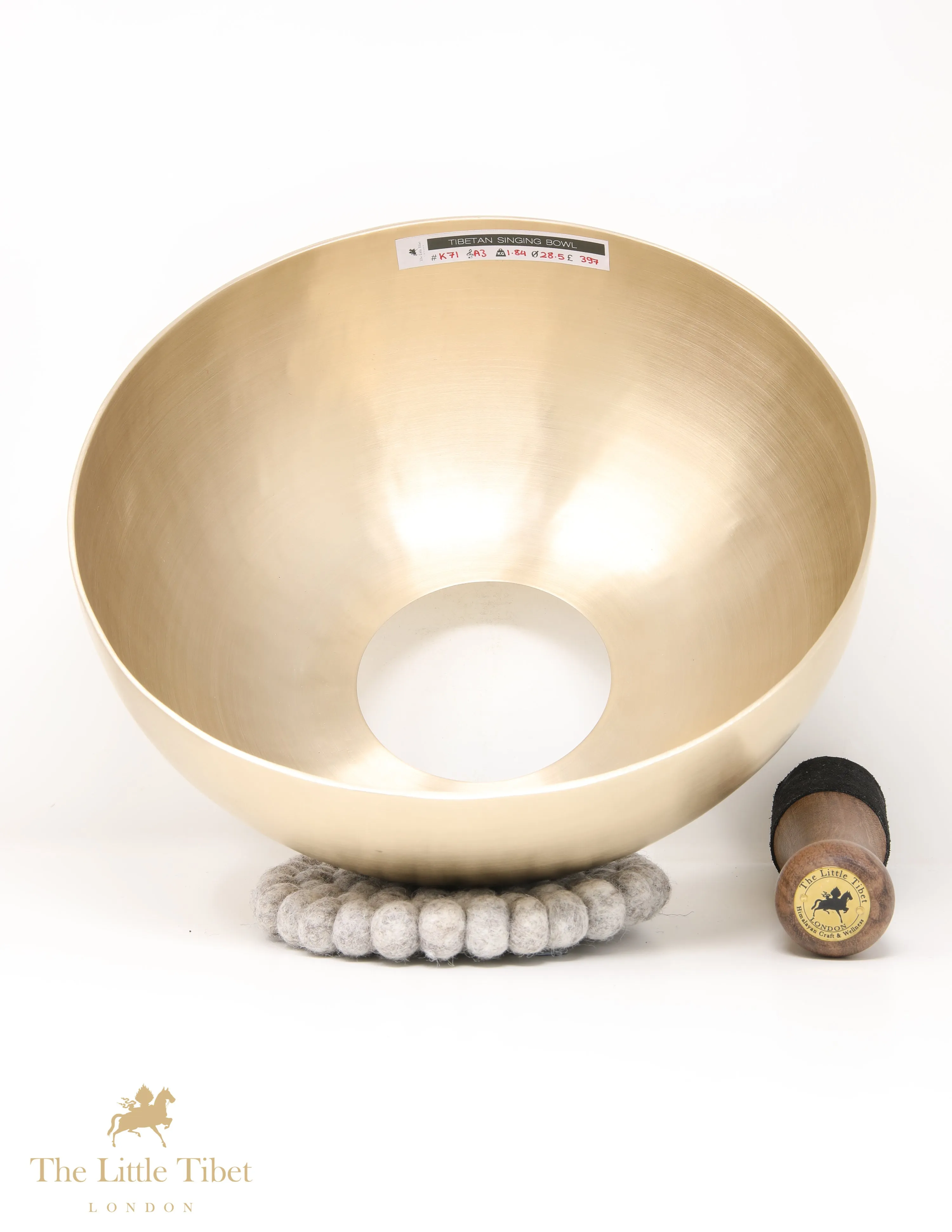 Heal and Soothe with the Tibetan Plain Healing Singing Bowl: Your Knee Therapy Companion - K71