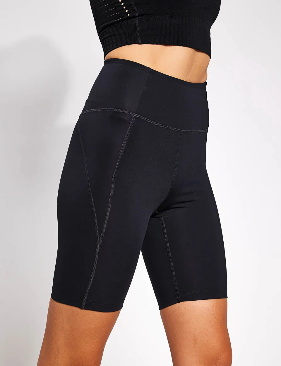 High Waisted Bike Short - Black