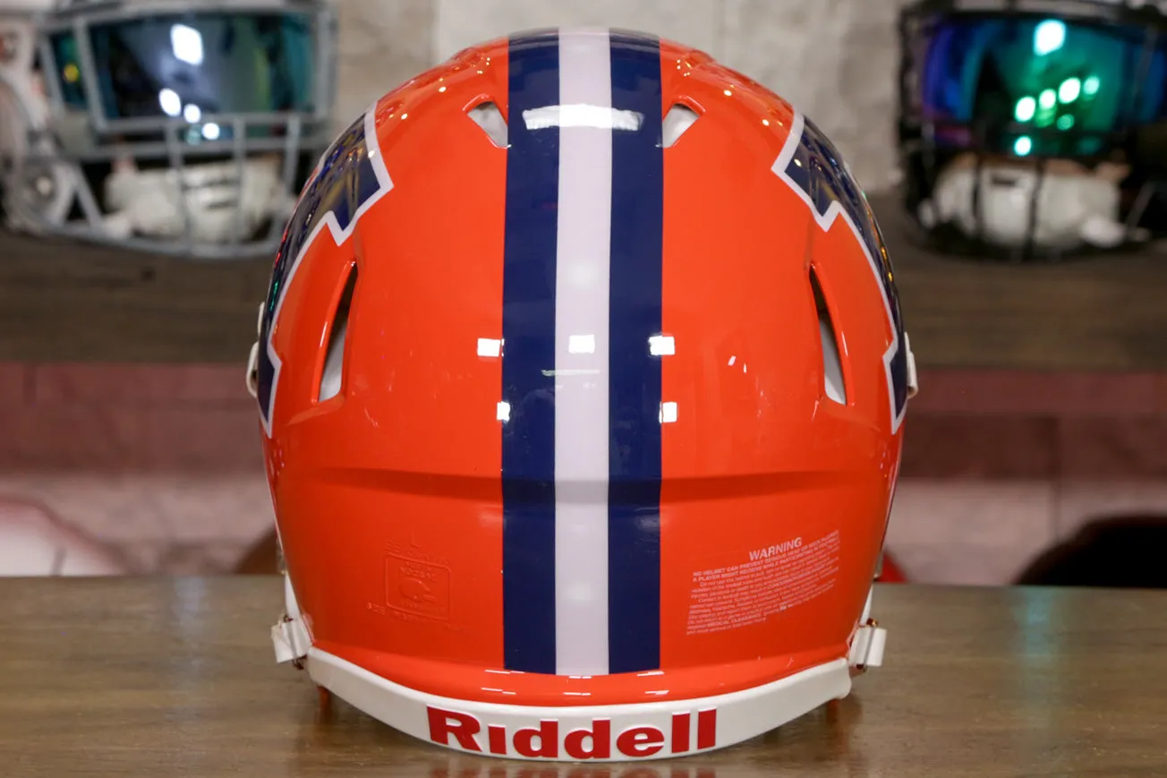 Illinois Fighting Illini Riddell Speed Authentic Helmet - Orange