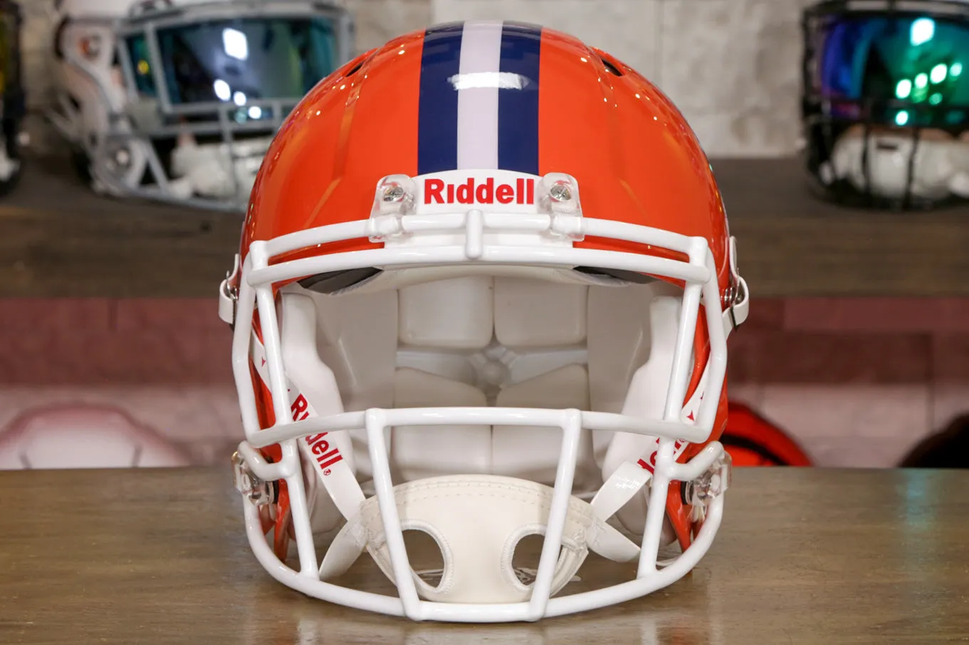 Illinois Fighting Illini Riddell Speed Authentic Helmet - Orange