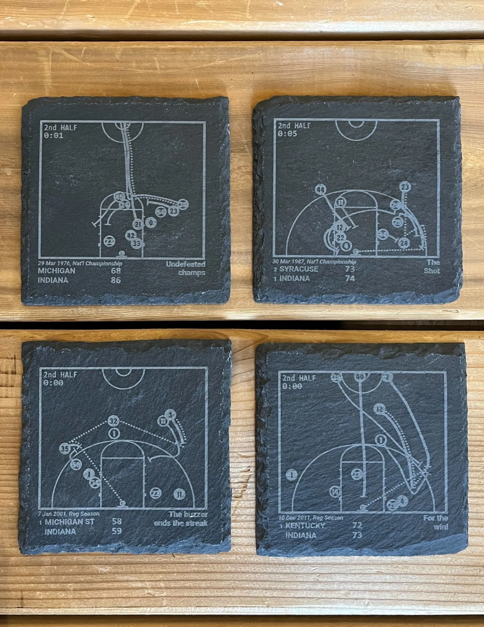 Indiana Hoosiers Greatest Plays in Sport Coasters