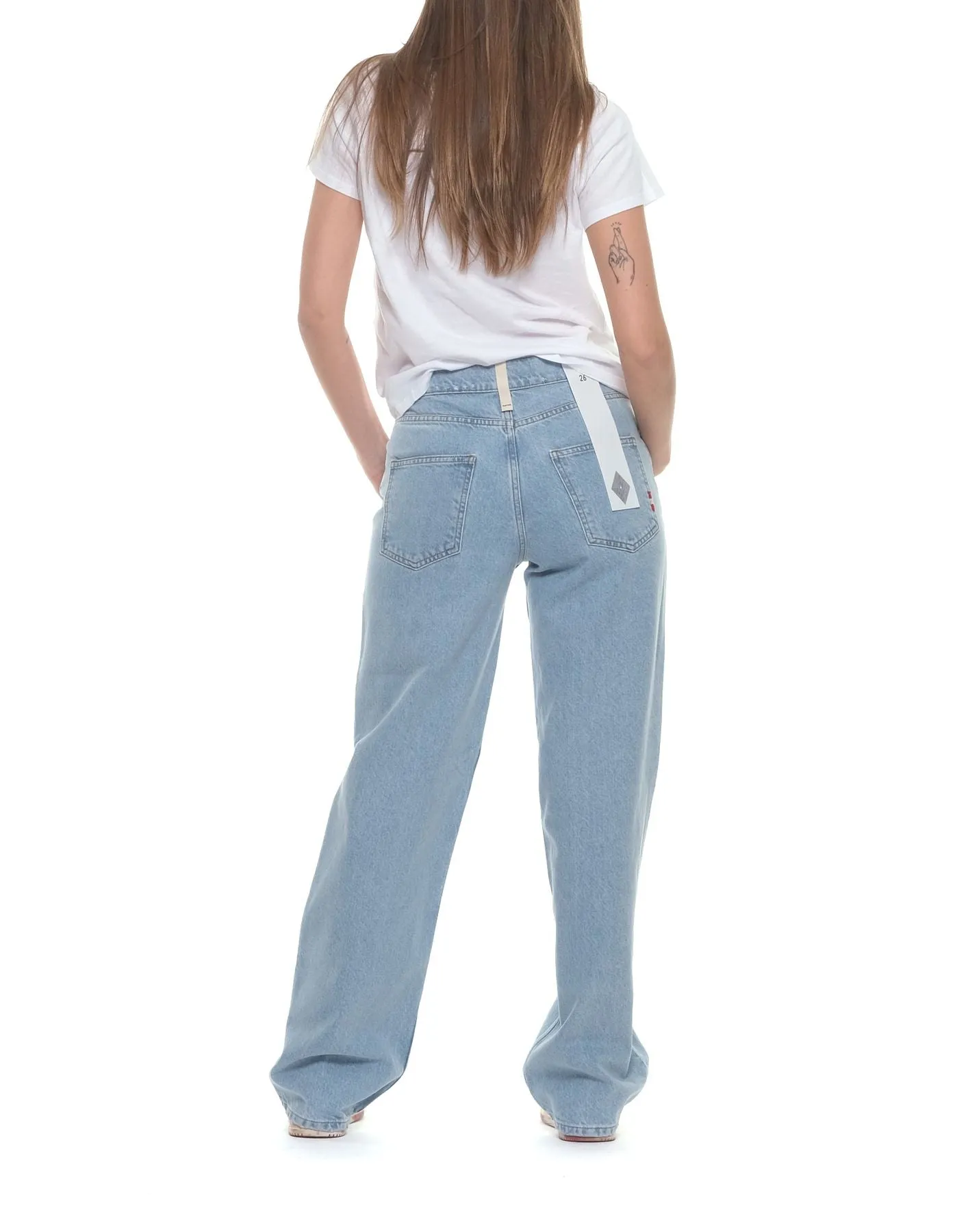 Jeans woman AMD019D4691813 BROKEN BLEACH Amish