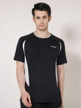 Kemper Round Neck Half Sleeve Solid Regular fit Polyester T-shirt for Men Comfortable Breathable Fabric Stretchable for Everyday Use Ideal for Yoga Training Gym Running or Performance