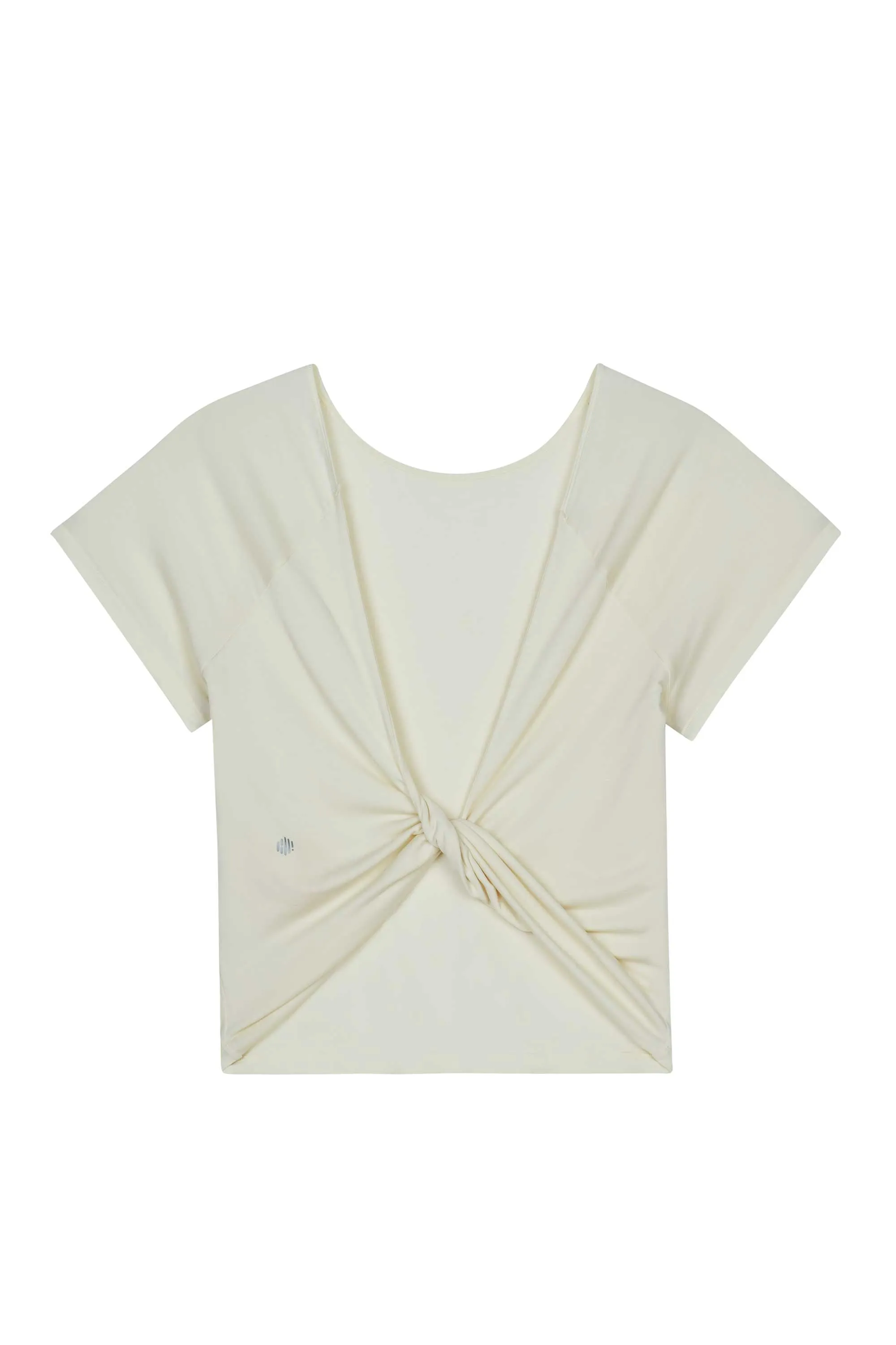 Knotted 2-way Short Sleeve Top