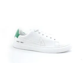 L4K3 College 4 Sneaker Pelle Tricolor Bianco Verde F62-COL