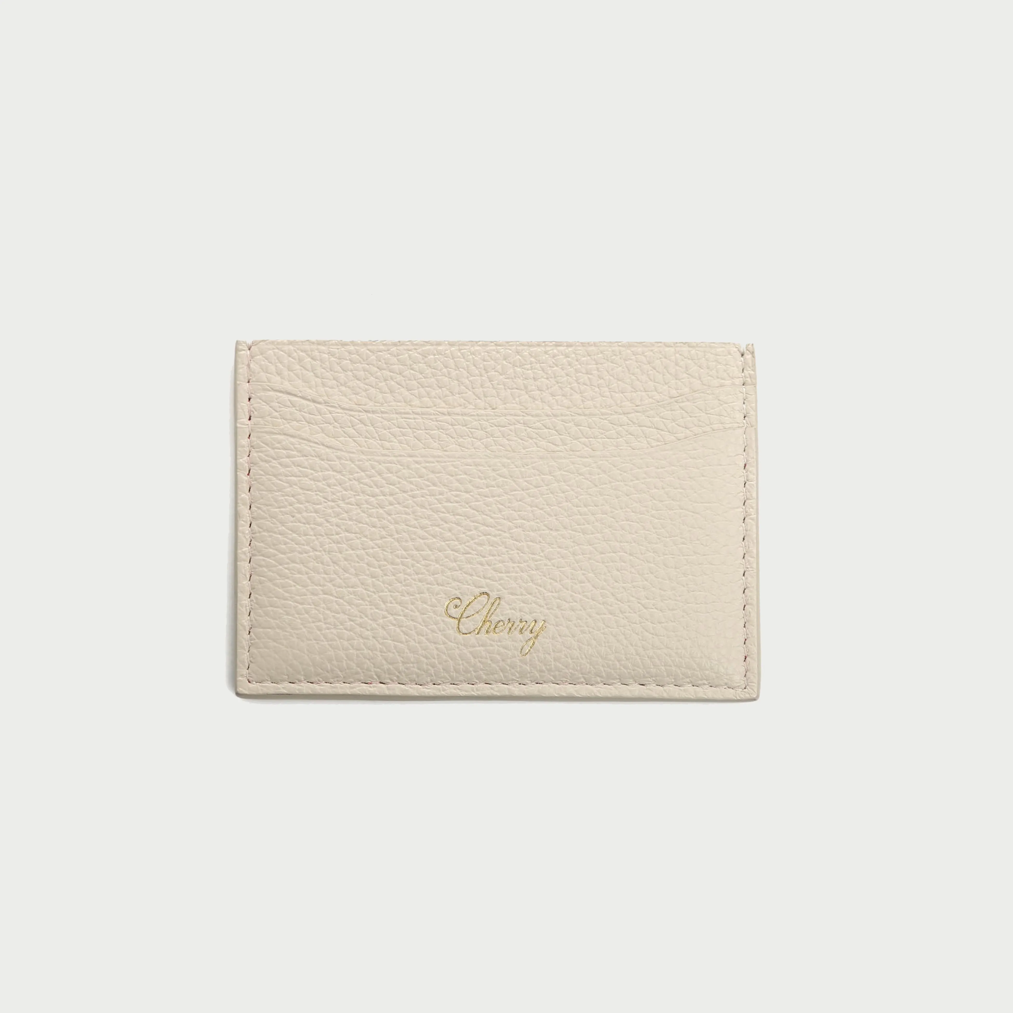 Leather Card Holder (Cream)