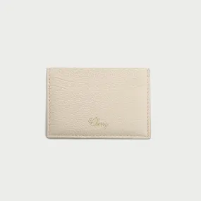 Leather Card Holder (Cream)