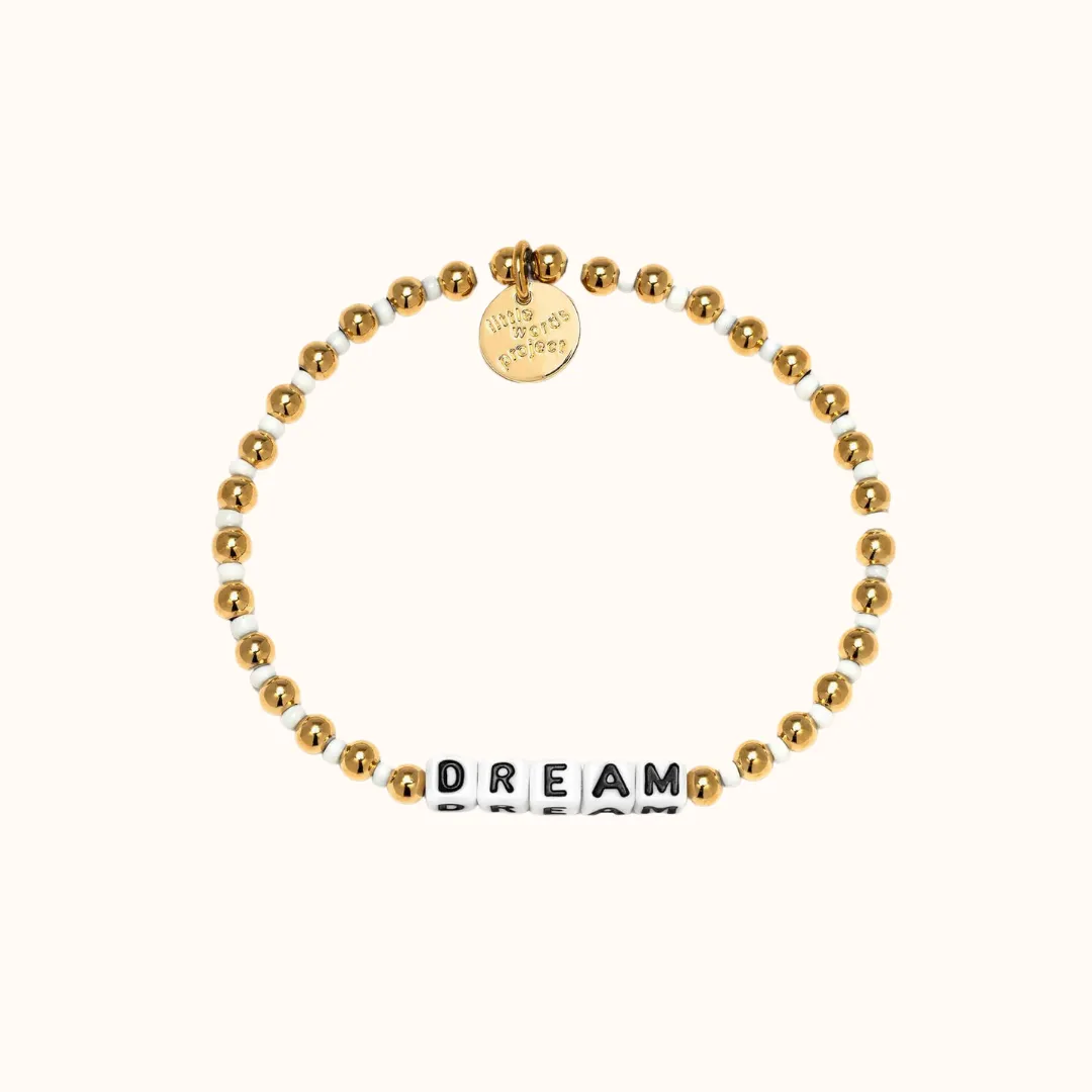 Little Words Project Waterproof Gold Bracelets